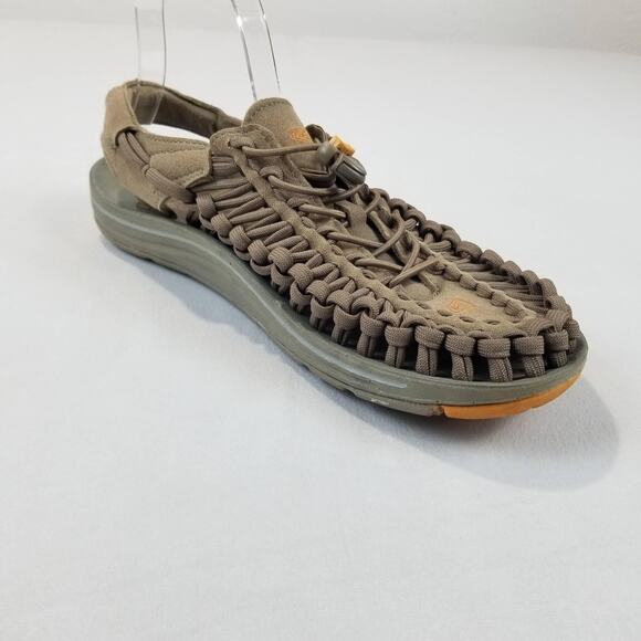 Keen UNEEK Sandals Mens Size 9.5 Brown Olive Woven Cord Water Hiking 1019475 main image 9